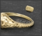 Mobile Preview: Diamant Ring mit 0,99ct Brillant, 585 Ggold, Antik Design